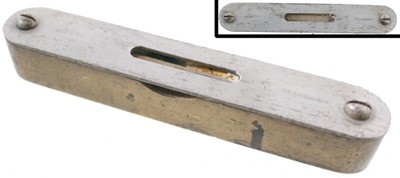 Sinnamon, Robert/Enfield, N.H.: Machinist Made Brass Body Spirit Level