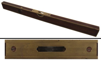 Stratton Brothers, Greenfield, Massachusetts, No. 10: Brass Bound Rosewood Level