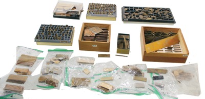 Unmarked: Lot Of Brass Engrving Templates