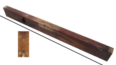 Hall & Knapp, New Britain, Connecticut, No. 8: Early Mahogany Plumb & Level