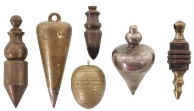 Assorted Makers: Five Small Size Plumb Bob