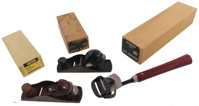Stanley Rule & Level: Three Original Box Woodworking Plane