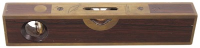 Stratton Brothers, Greenfield, Massachusetts, No. 10: Eight-Inch Rosewood Plumb & Level