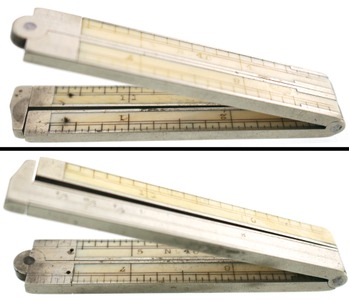 Stanley Rule & Level, No. 40: One-Foot, Four-Fold Caliper Folding Rule
