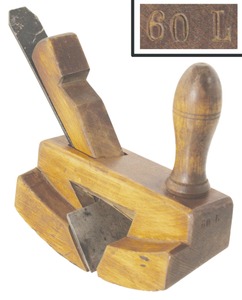 Unmarked: Rare Curved Sole "Backenhobel" Plane