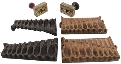 Assorted Makers: Coll. Of 3 Fishing Sinker Molds