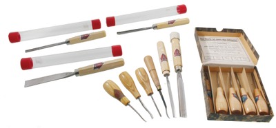 David Strasman & Company, Wuppertal-Ronsdorf, Germany: Wkg. Set Of "Dastra" Carving Tools