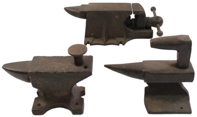 Unmarked: Three Small Size Anvils Anvils