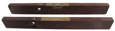Assorted Makers: Two Heavy Mahogany Spirit Level