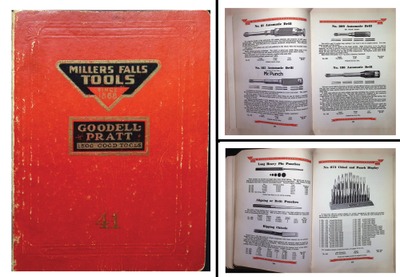Millers Falls Company, Millers Falls, Massachusetts, No. 41: Rare Dealer Size Gen. Line Catalog