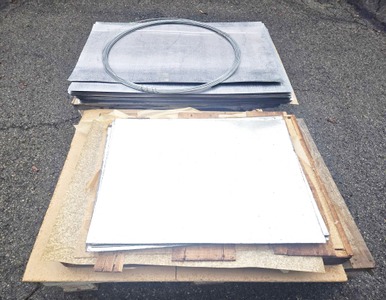 Unmarked: Large Lot Of Unused Sheet Metal