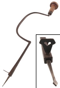 Unmarked: Massive Early Hand Forged Iron Brace