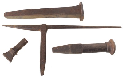 Assorted Makers: Four Clean Tinsmiths Stake Anvil
