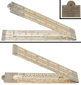 Thornton, A.G., Manchester: Presentation Ivory Architect's Folding Rule