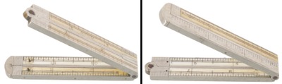 STANLEY (Unmarked), No. 40: One-Foot, Four-Fold Caliper Folding Rule