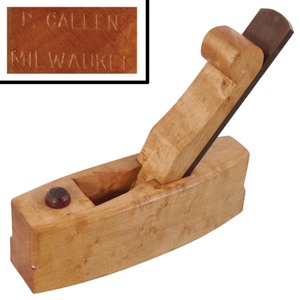 P. Callen, Milwaukee, Wisconsin: Figured Maple Narrow Body Smoothing Plane