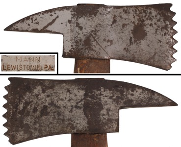 Mann Edge Tool Company, Lewistown, Pennsylvania: Rare Fire Fighter's Serrated Blade Ax
