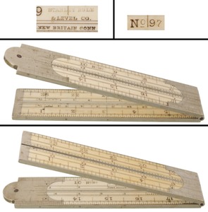 Stanley Rule & Level, No. 97: Two-Foot, Four-Fold Folding Rule