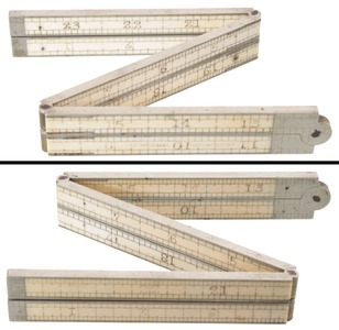 Stephens & Company, Riverton, Connecticut, No. 34: Two-Foot, Six-Fold Folding Rule