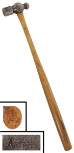 David Maydole Hammer Company, Norwich, New York, No. 129 3/4: Rare 2 Ounce Ball Pein Hammer