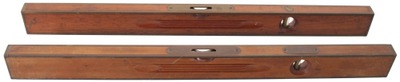 Henry Disston & Sons, Philadelphia, Pennsylvania: Two Extra Clean Brass Bound Levels