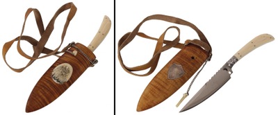 Unmarked: Hand Crafted Bone Handle Knife