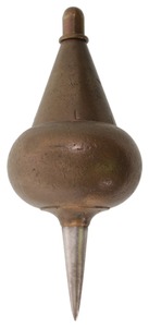 Unmarked: Classic Millwright's Brass Plumb Bob