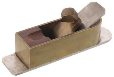 Unmarked: Diminutive Brass Body Mitre Plane