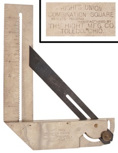 Hight Manufacturing Company, Toledo, Ohio: High's Union Combination Square