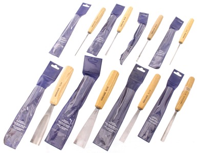Pfeil Swiss Made, Langenthal, Switzerland: Wkg. Set Of Eight Clean Carving Tool