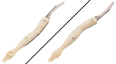 Rodgers, Cutlers to Her Majesty, Sheffield, England: Extra Clean Figural Bone Handle Knife