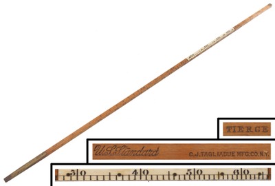 C.J. Tagliabue Manufacturing Company, New York, New York, No. 585: Extra Clean Bone Inlay Wantage Rod