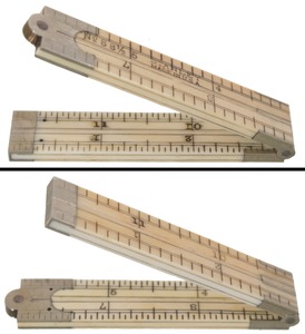Stanley Rule & Level, No. 88 1/2: One Foot/ Four Fold Folding Rule
