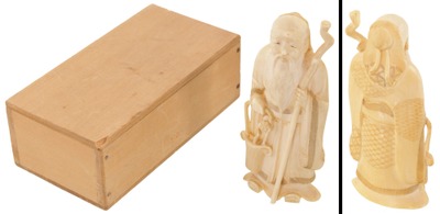 Unmarked: Japanese Carved Bone "Okimono"