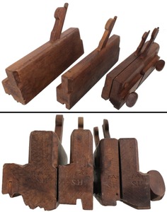 Assorted Makers: Three Early Maker Molding Planes