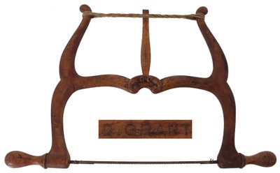 Unmarked: Artfully Carved Beec Body Bow Saw
