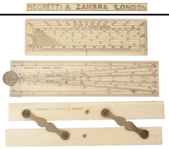 Negretti & Zambra, London, England: Superb Set Of Three Navigator's Rule