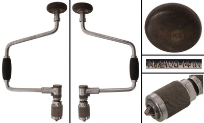 North Brothers Division of Stanley Tools, Philadelphia, Pennsylvania, No. 2101-14: Scarce 14" Sweep "Yankee" Brace
