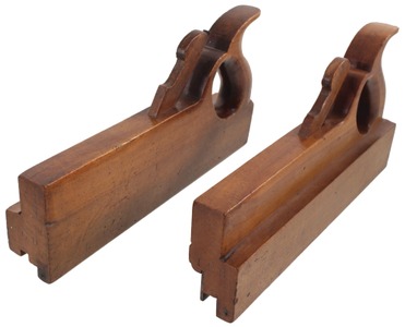 Edgerton, Buffalo, New York: Pair Of Applewood T/G Molding Plane