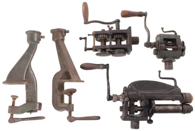 Assorted Makers: Three Tinsmiths Bead And Shearing Machine