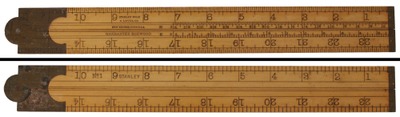 Stanley Rule & Level, No. 1: Two Foot/ Two Fold Folding Rule