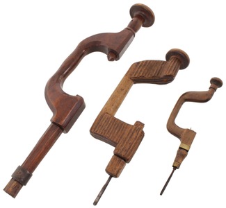 Assorted Makers: Three Early Type Bit Brace