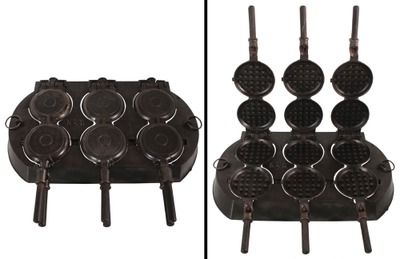 Griswold Manufacturing Company, Erie, Pennsylvania, No. 8: Rare Cast Iron Frenc Waffle Maker