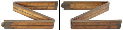 Stanley Rule & Level Company (Unmarked), No. 58 1/2: Two Foot, Six Fold Folding Rule