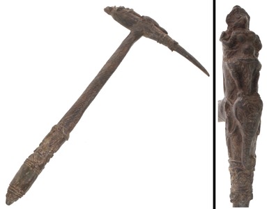 Unmarked: Unus. Brass Body Spike Poll Axe