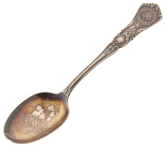 E.C. Atkins & Company, Indianapolis, Indiana: Silver Plated Advertising Spoon