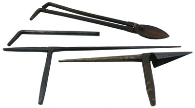 Assorted Makers: Three Large Tinsmith Stake Anvil