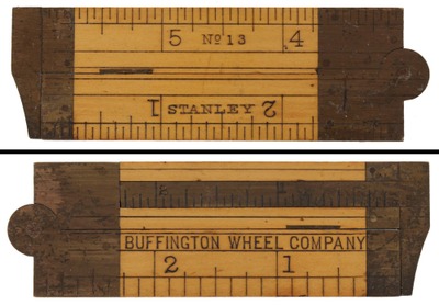Stanley Rule & Level, No. 13: Six Inch/Two Fold Advertising Rule