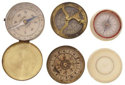 Assorted Makers: Coll. Of Three Early Compasses