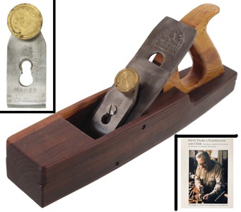 Cecil Pierce, Southport, Maine: Lignum Vitae Body Jack Plane